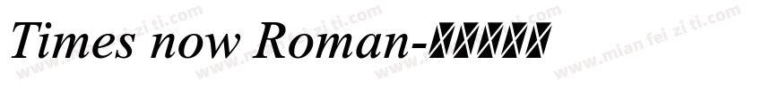 Times now Roman字体转换